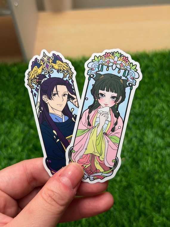 The Apothecary Diaries Stickers, Vinyl Waterproof Stickers ,  Maomao and Jinshi