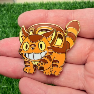 Studio Ghibli Enamel Pins - toroto, Calcifer, soot sprites, Turnip head, Jiji cat, Heen dog Catbus