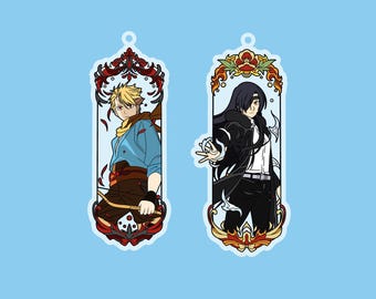 Daemons of the Shadow Realm Acrylic charms , Asa and Yuru