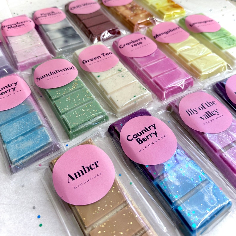 Wax Melt Wax Melt Snap Bars Choose Your Scent Highly Etsy