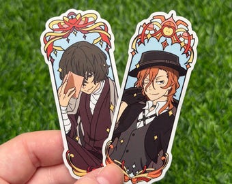 Bungo Stray Dogs Vinyl waterproof Stickers, Osamu  and Chuuya