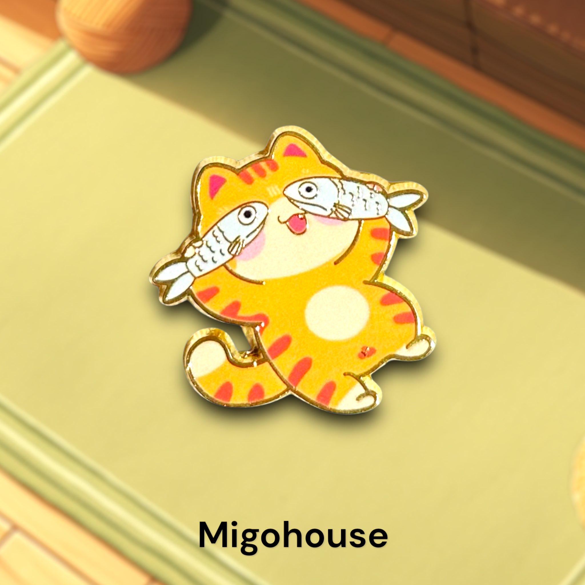 Fish eye Cat Enamel Pin|  Pins Anime Gift For Boys Enamel cat enamel pin|  Bag Pins Backpack Pins| Power | Funky Cat | cute Cat