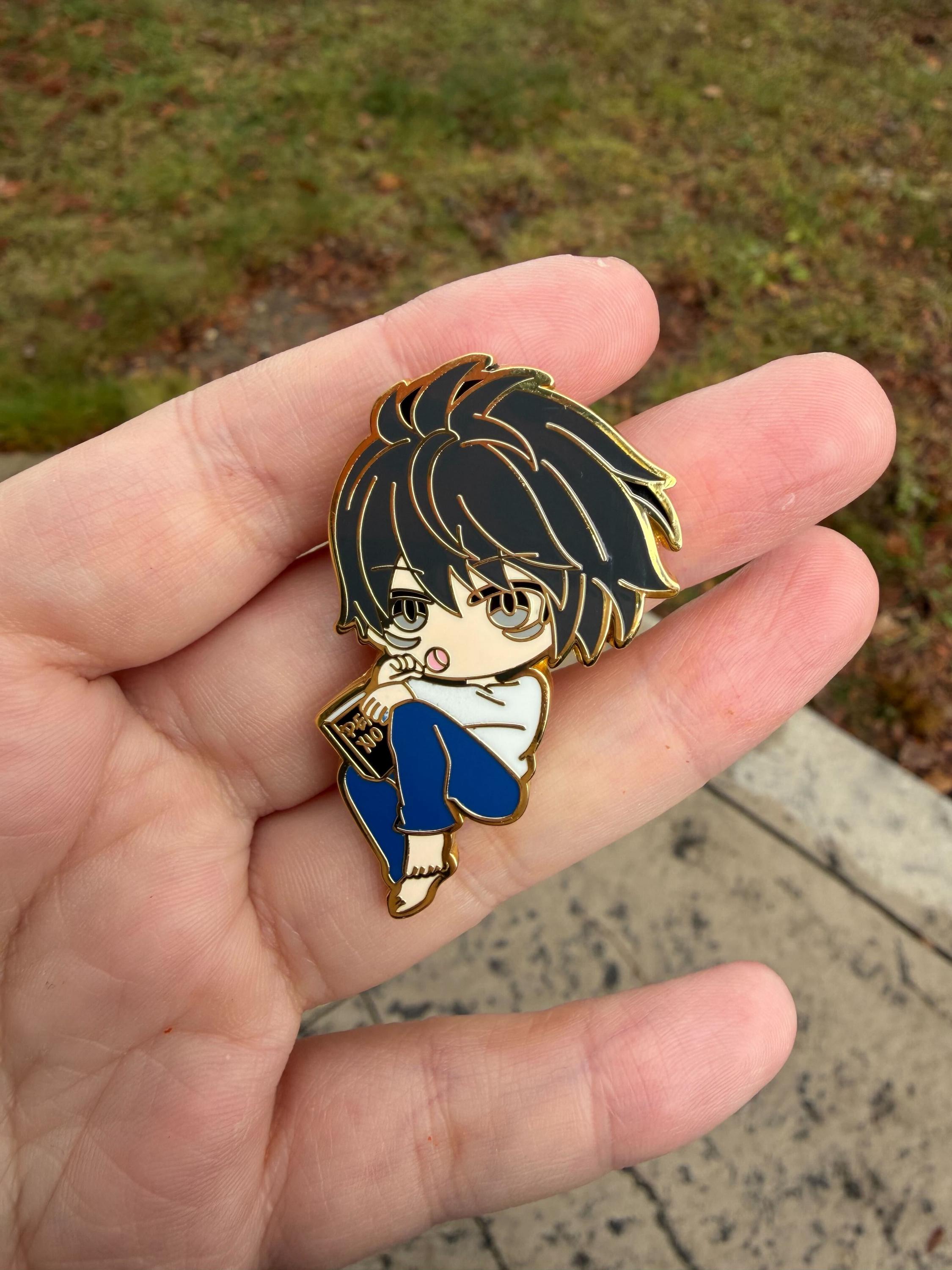 Light Yagami & L Enamel Pin Set | Death Note Pins - Etsy