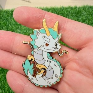 Studio Ghibli Enamel Pins - toroto, Calcifer, soot sprites, Turnip head, Jiji cat, Heen dog Haku Dragon