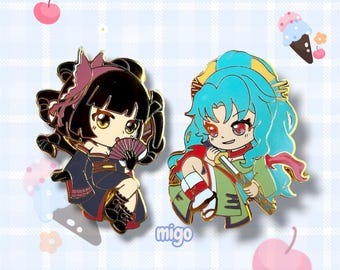 Tsukimichi: Moonlit Fantasy Hard Enamel Pins – Mio & Tomoe