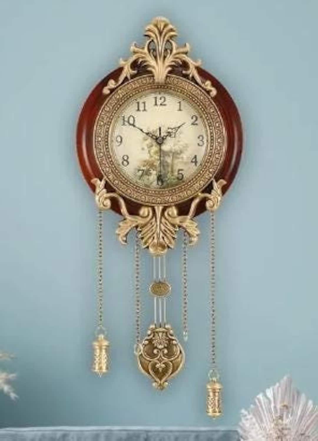 インテリア時計 antique wall clock Amazon.com: Clockswise Vintage Grandfather-Style Wall Clock
