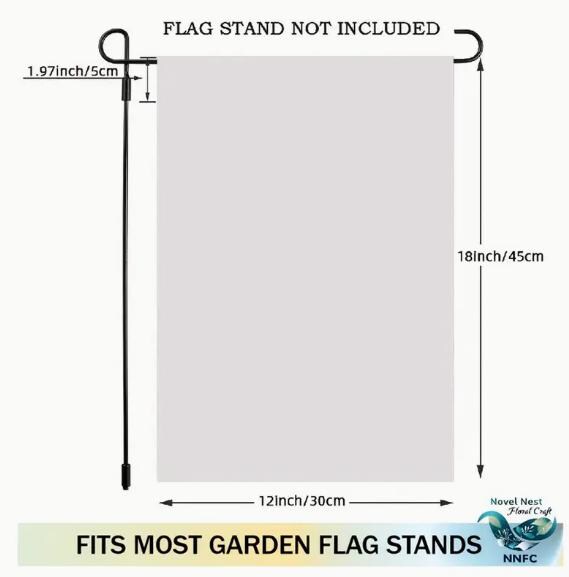 KarvePro Welcome Home Gartenflagge – 30,5x45,7 Cm, Aus Jute, Doppelseitig, Mit Clip