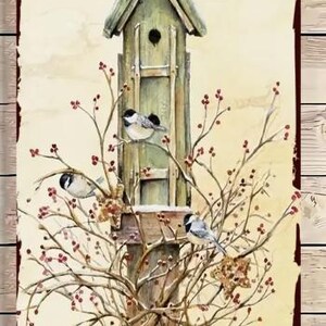PAHE Metall-Deko: Vögel Auf Ast – Rostfarbene Gartenfigur, 27x18 Cm – Handgefertigte Deko Für Haus & Garten