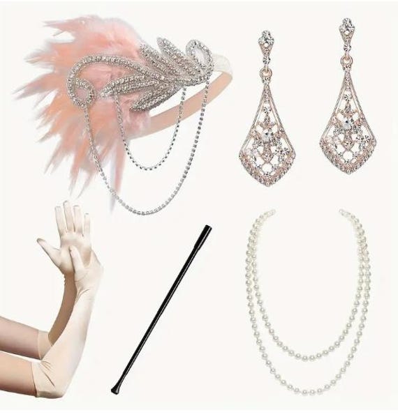 FLAPPER ACCESSORY -1920s Flapper Accessories 5Pc … - image 1