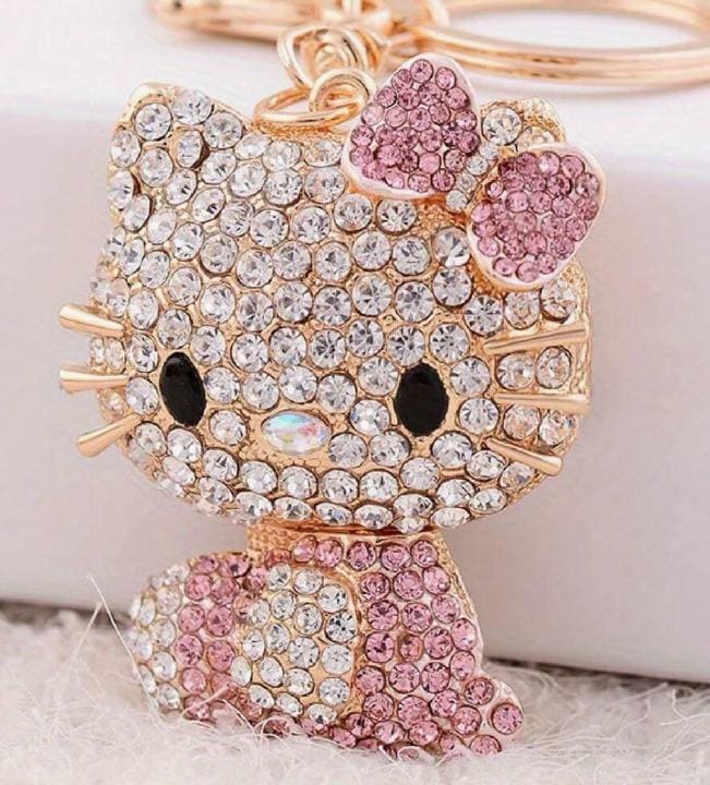 BAG Charm/keychain-sanrio Hello Kitty Rhinestone-encrusted