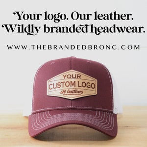 Custom Logo Leather Patch Trucker Hat | Business Snapback
