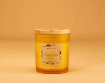 Soy Wax Candle – Coconut, Lime & Lemon – Hand-Poured Scented Jar