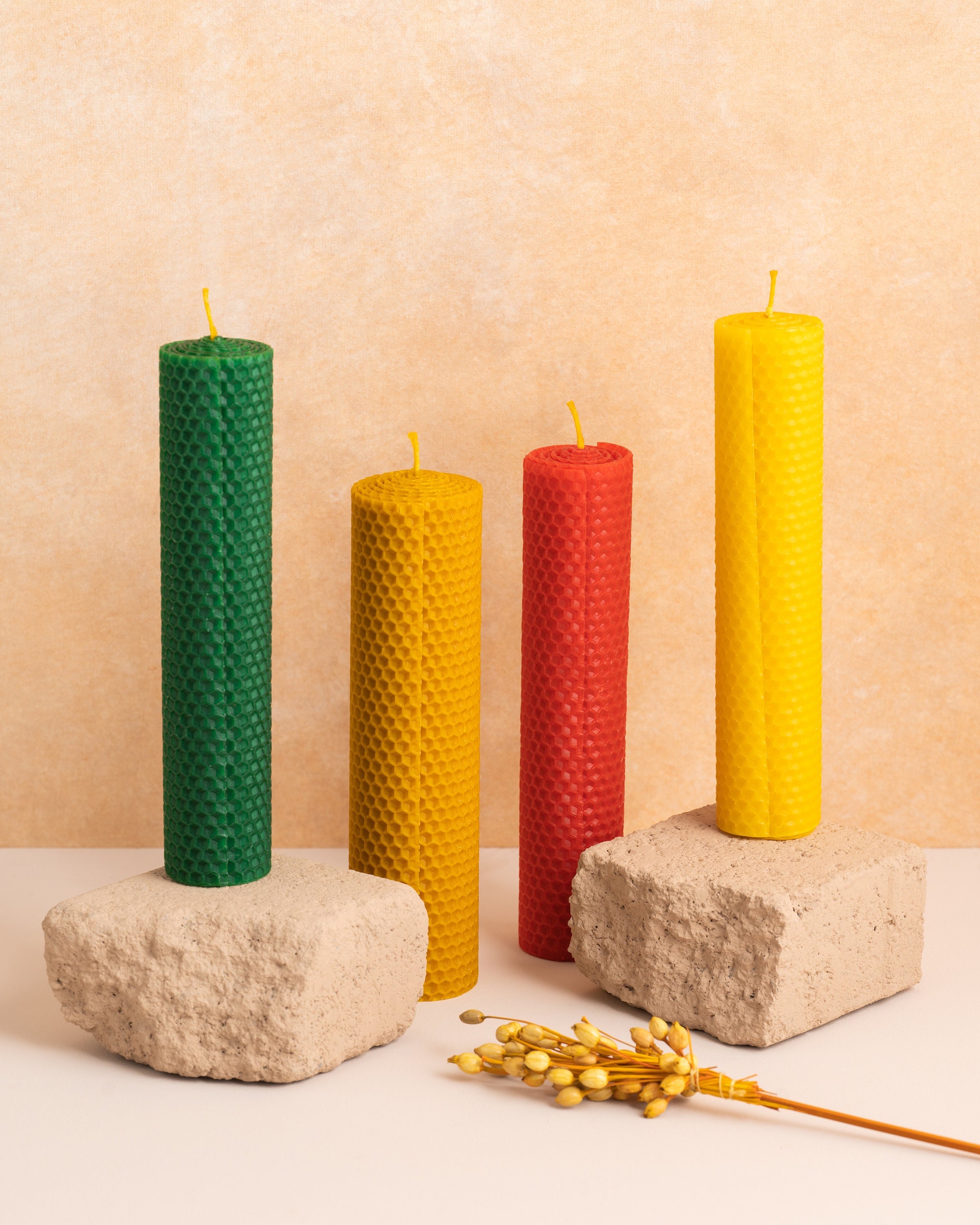 Beeswax Candle Making Kit, Beeswax Sheets for Candles, 10 Pcs 17 X 17 Cm &  Wick for Candles, DIY 