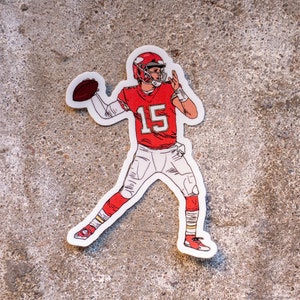 Minimalist Chiefs Sticker | Waterproof Vinyl Decals for Car, Laptop, and Water Bottle | Kansas City Football Fan Gear