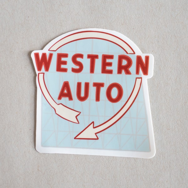 Western Auto Sticker | Waterproof Sticker | KC Sticker | Kansas City Sticker | Western Auto | Single