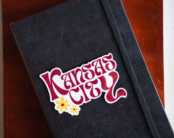 Calcomanía retro de Kansas City: vinilo impermeable de KC