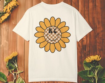 Trendy Kansas City Flower T-Shirt - Comfort Colors