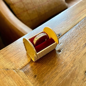 Unusual Vintage Ring Box. Novelty Crib shaped ring display. Antique Jewelry Box. Vintage Jewellery Box for eternity ring