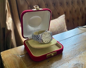 Unusual Antique Jewelry Box. Vintage Jewellery Box. Jewellers Display case for bracelet or watch