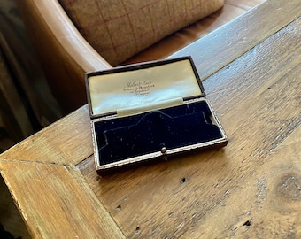 Vintage Jewelry Box. Antique Jewellery box to display a watch. Scottish Jewellers