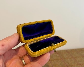 Unusual Antique Jewelry Box. Colourful Vintage Jewellery Box. Antique Brooch Box