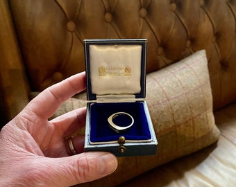 Quality Vintage Jewelry Box. Antique Jewellery Box. Gieves Jewellers by Appointment to the Queen