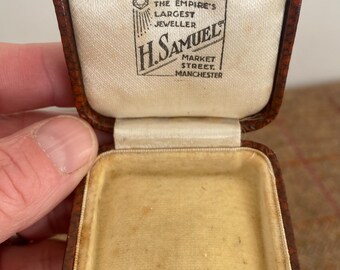 Small Vintage Jewelry Box. Antique Jewellery Box. H Samuel