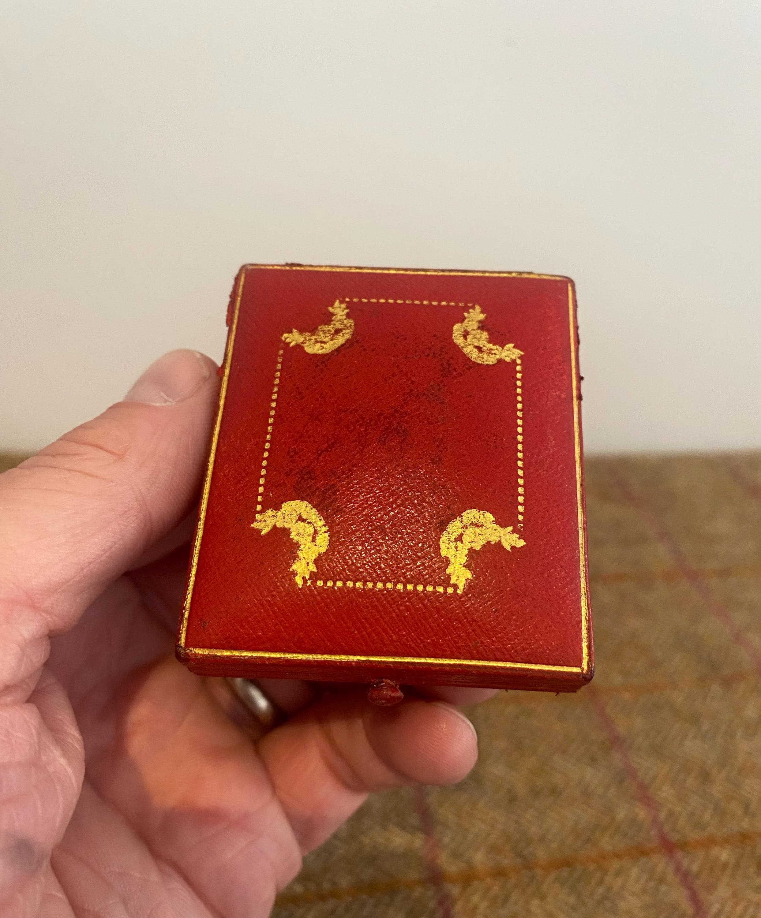 Wonderful Vintage Cartier Jewelry Box. Small Antique Jewellery Box