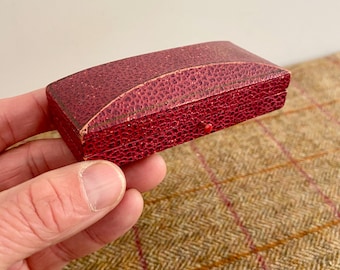 Unusual Vintage Cufflinks box. Vintage Jewellery Box. Antique Jewelry box for cufflinks