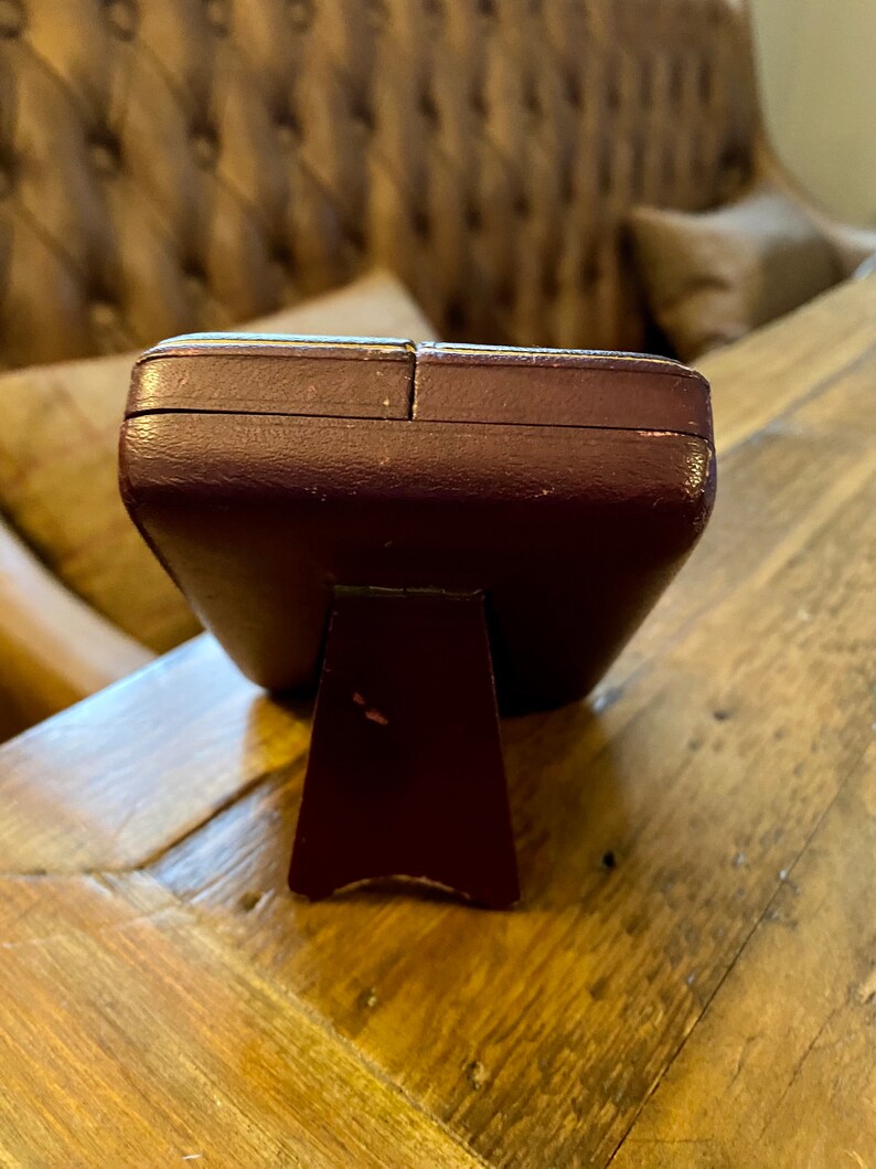 Victorian Tooled Leather Antique Jewelry Box. Double Door Etsy