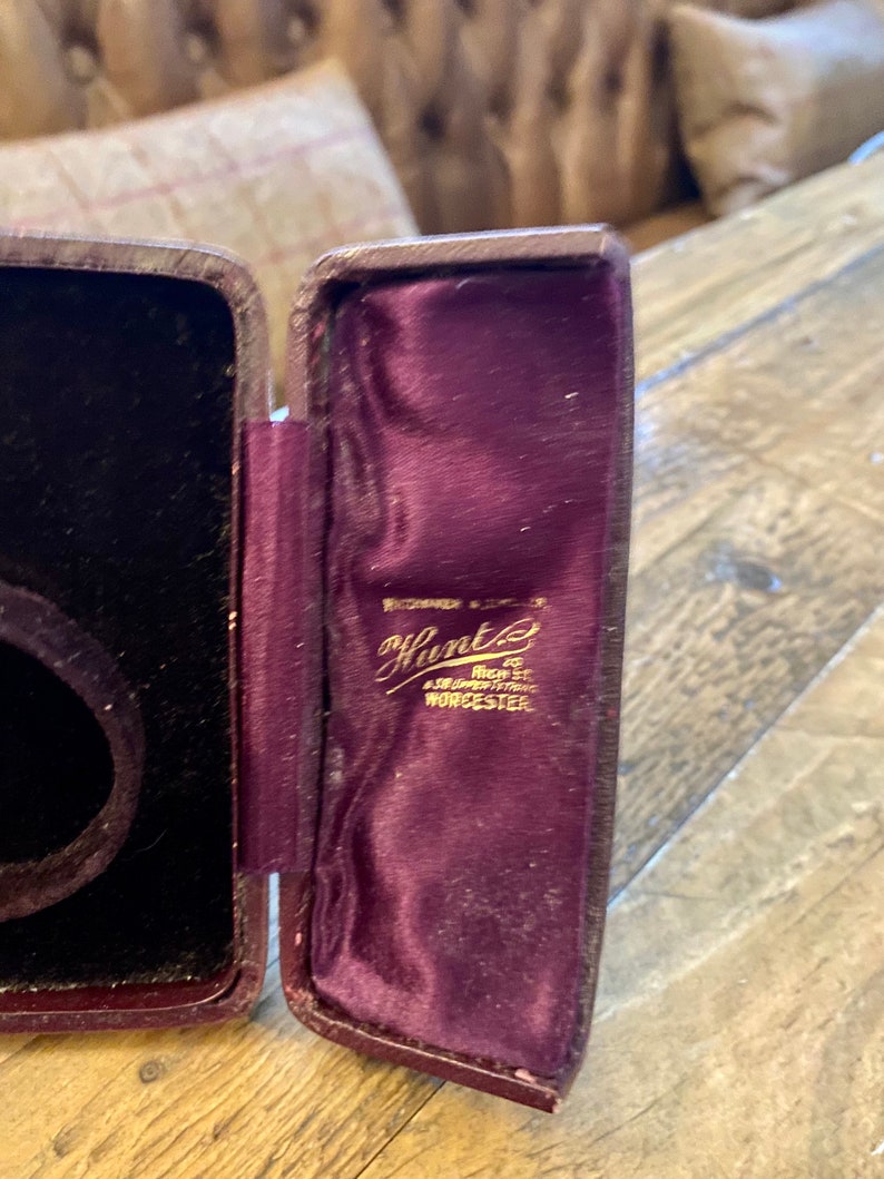 Victorian Tooled Leather Antique Jewelry Box. Double Door Etsy