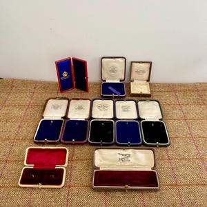 Collection of Vintage Jewelry boxes. Joblot of Antique Jewellery boxes. Price is for all 10 boxes