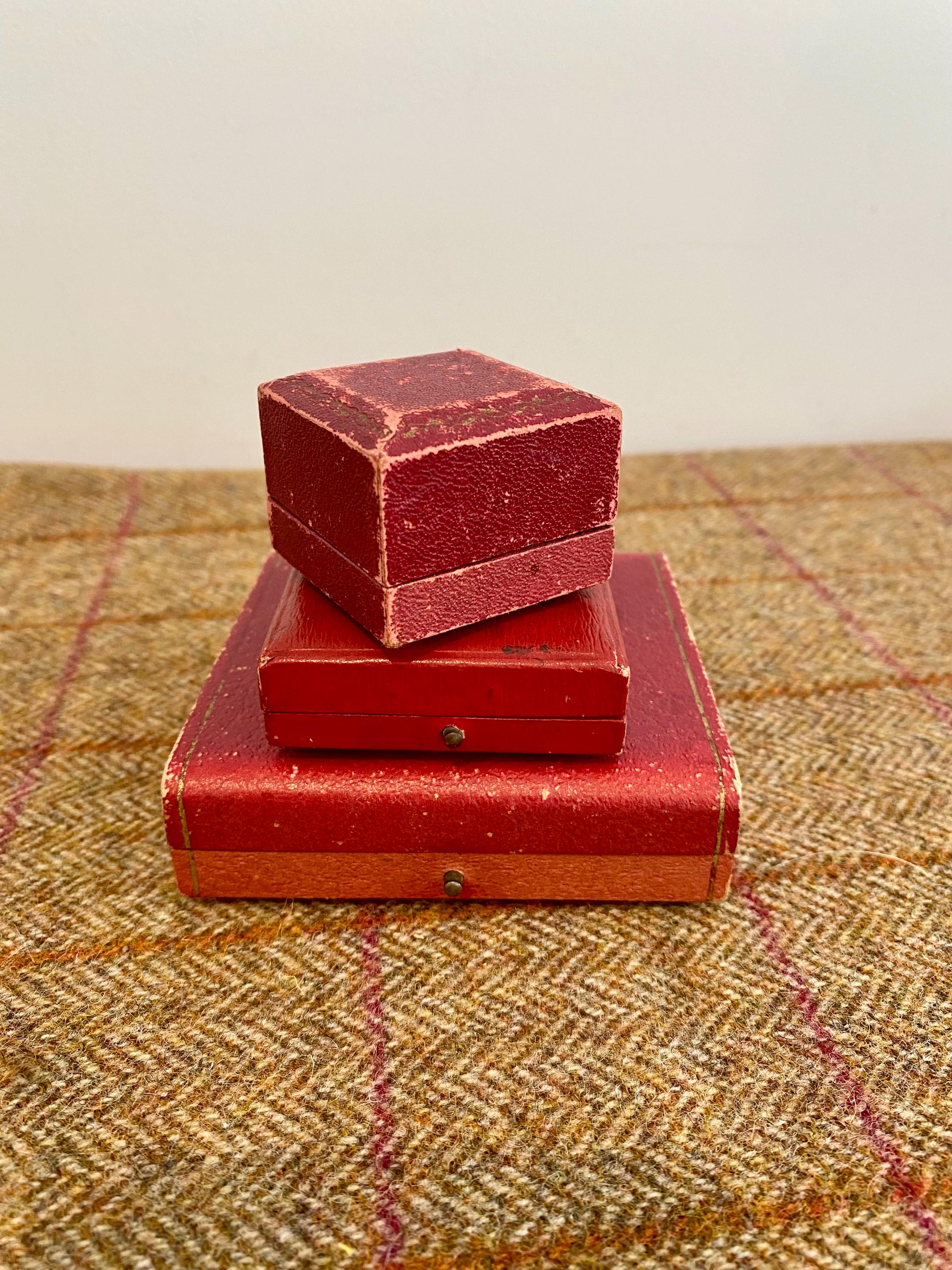 アンティークジュエリーボックス3点のコレクション。ヴィンテージ