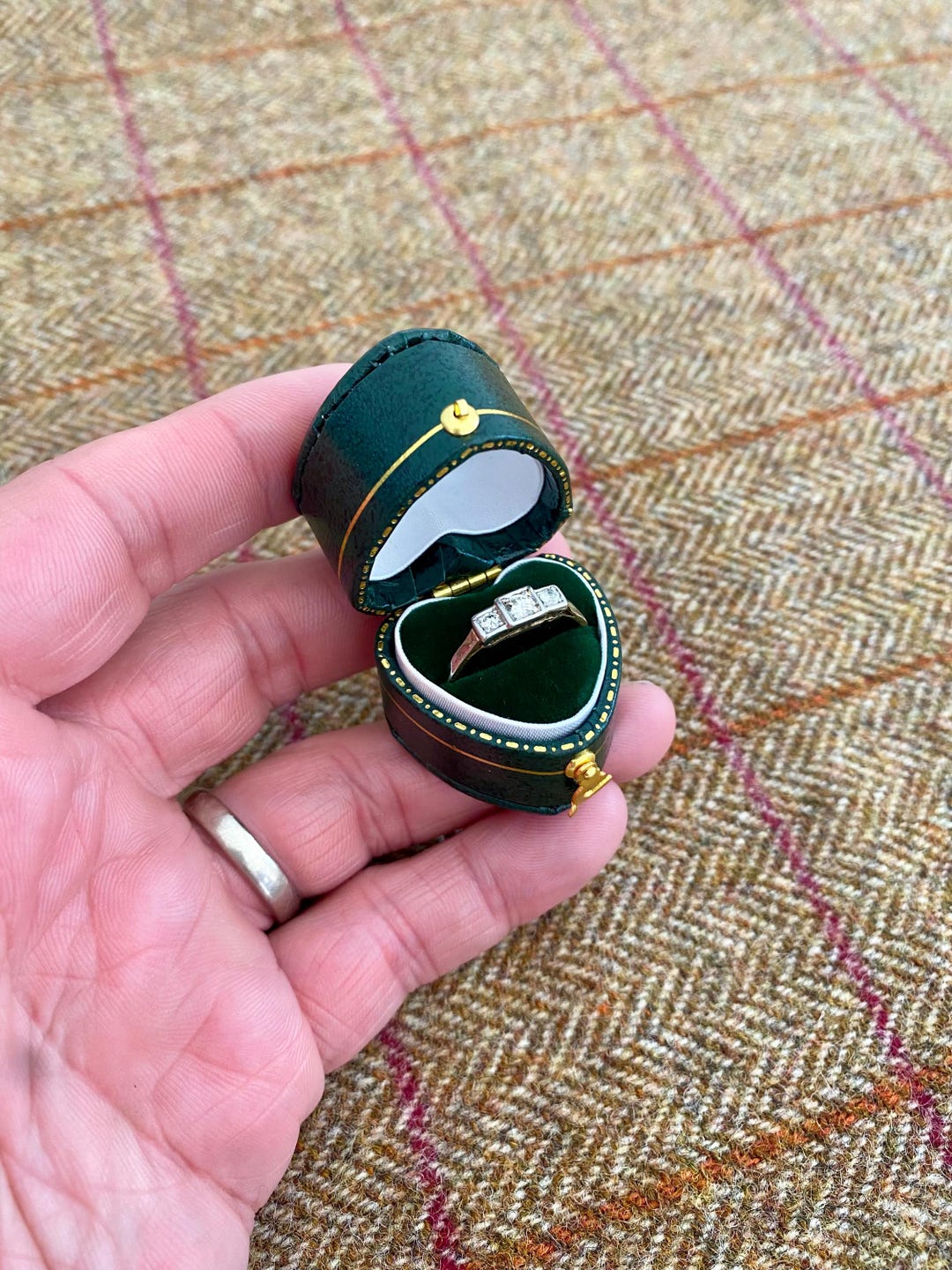 Wonderful Vintage Style Ring Box. Victorian Style Jewelry Box