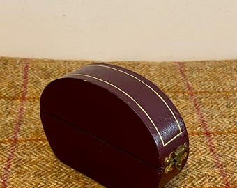 Wonderful Victorian Leather bangle Box. Antique Jewellery Box for a bracelet