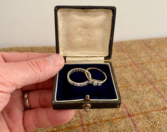 Small Vintage Jewellery Box. Antique Jewelry Box. Jewellers Shop Presentation Display box