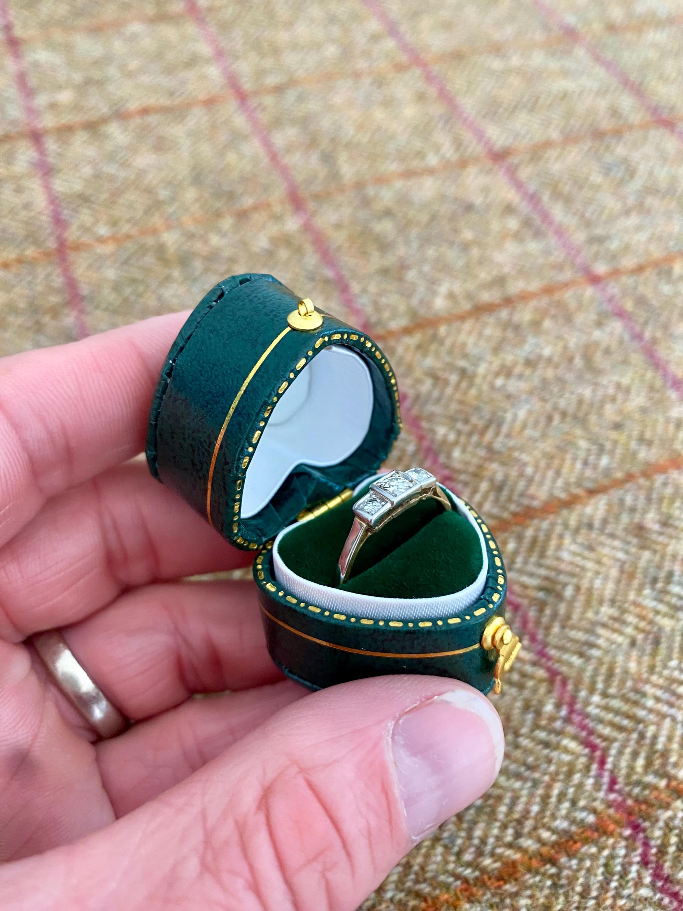 Wonderful Vintage Style Ring Box. Victorian Style Jewelry Box