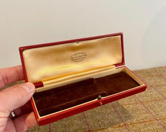Vintage Jewelry Box. Antique Jewellery box to display a watch. London Jewellers