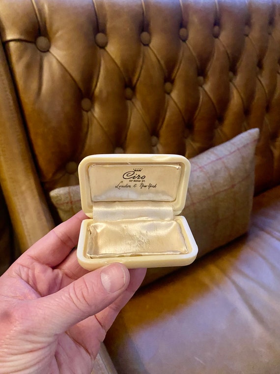 Vintage Bakelite Jewelry Box. Antique Jewellery Box. Ciro Jewellers London New York Etsy UK