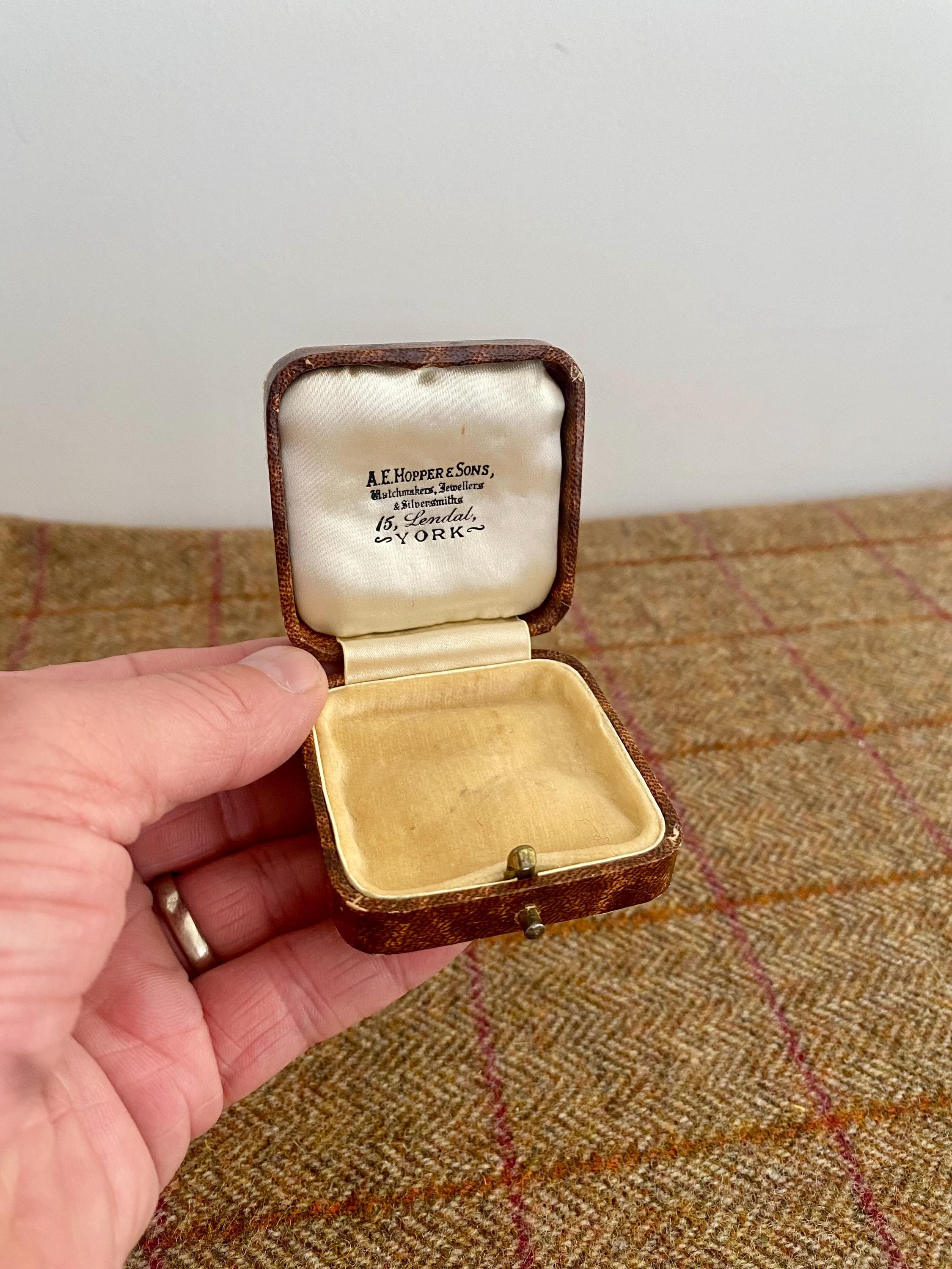 Small Vintage Jewelry Box. Antique Jewellery Box. York Jewellers