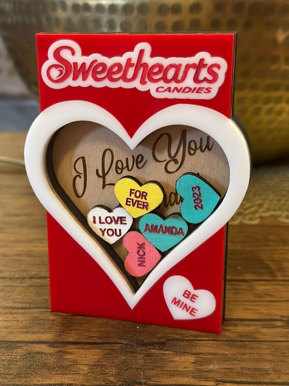 Personalized Sweethearts Candy Art Print