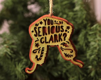National Lampoons Christmas Vacation Themed Cousin Eddie Hat Christmas Ornament  Unique You Serious Clark Christmas Laser Engraved
