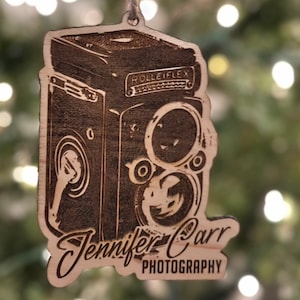 Customized Roleiflex Film Camera Rangefinder Ornament - Personalized Gift for Photographers & Filmmakers