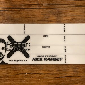 Custom Film Slate Denecke TS-C Slate Faceplate Cover. Design Your Own