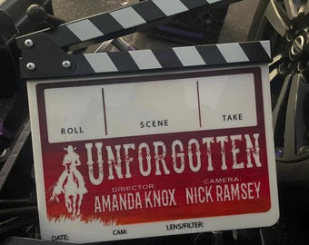 Gepersonaliseerde klepelbord: aangepaste filmleisteen, cadeau regisseur