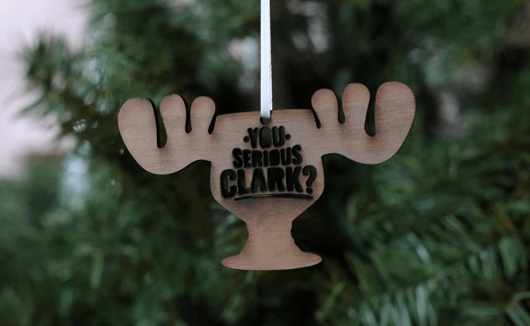 National Lampoons Christmas Vacation Themed Moose Mug Christmas Ornament  Unique You Serious Clark Christmas Laser Engraved