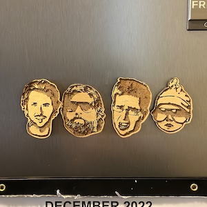 The Hangover Wolfpack Allen, Stu, Phil and Carlos(or the baby once known as Carlos) Magnets Collection of 4