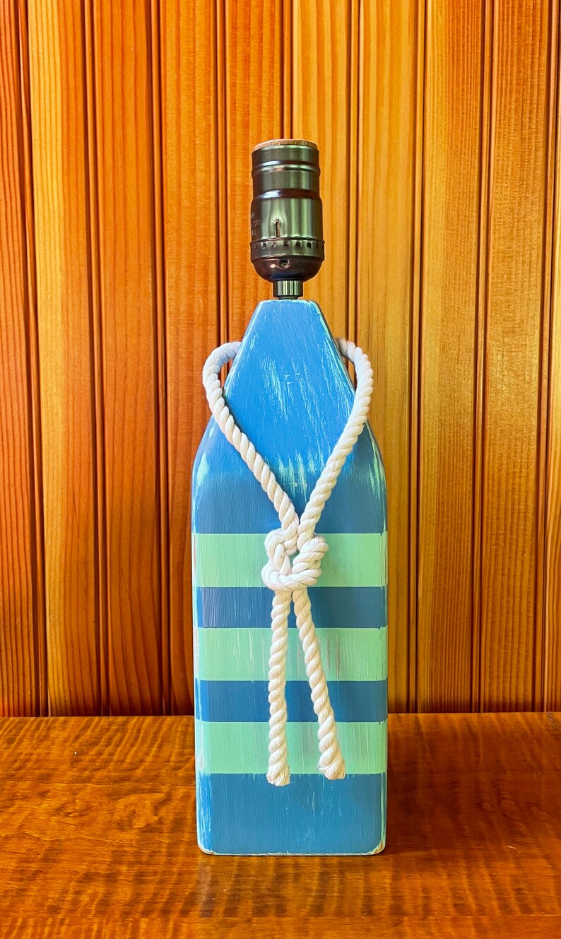 Lobster Buoy Lamp, Lobster Trap Buoy, Nautical Lighting, Coastal Lamp