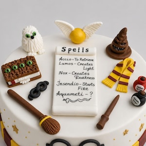 Edible Harry Potter cake topper,fondant kids party decoration