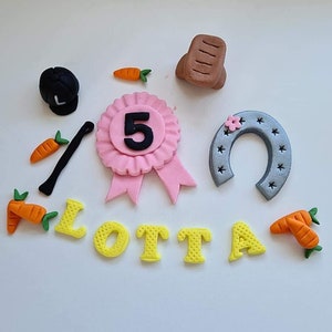 Edible horse racing themed cake/cupcakes topper,fondant icing decoration